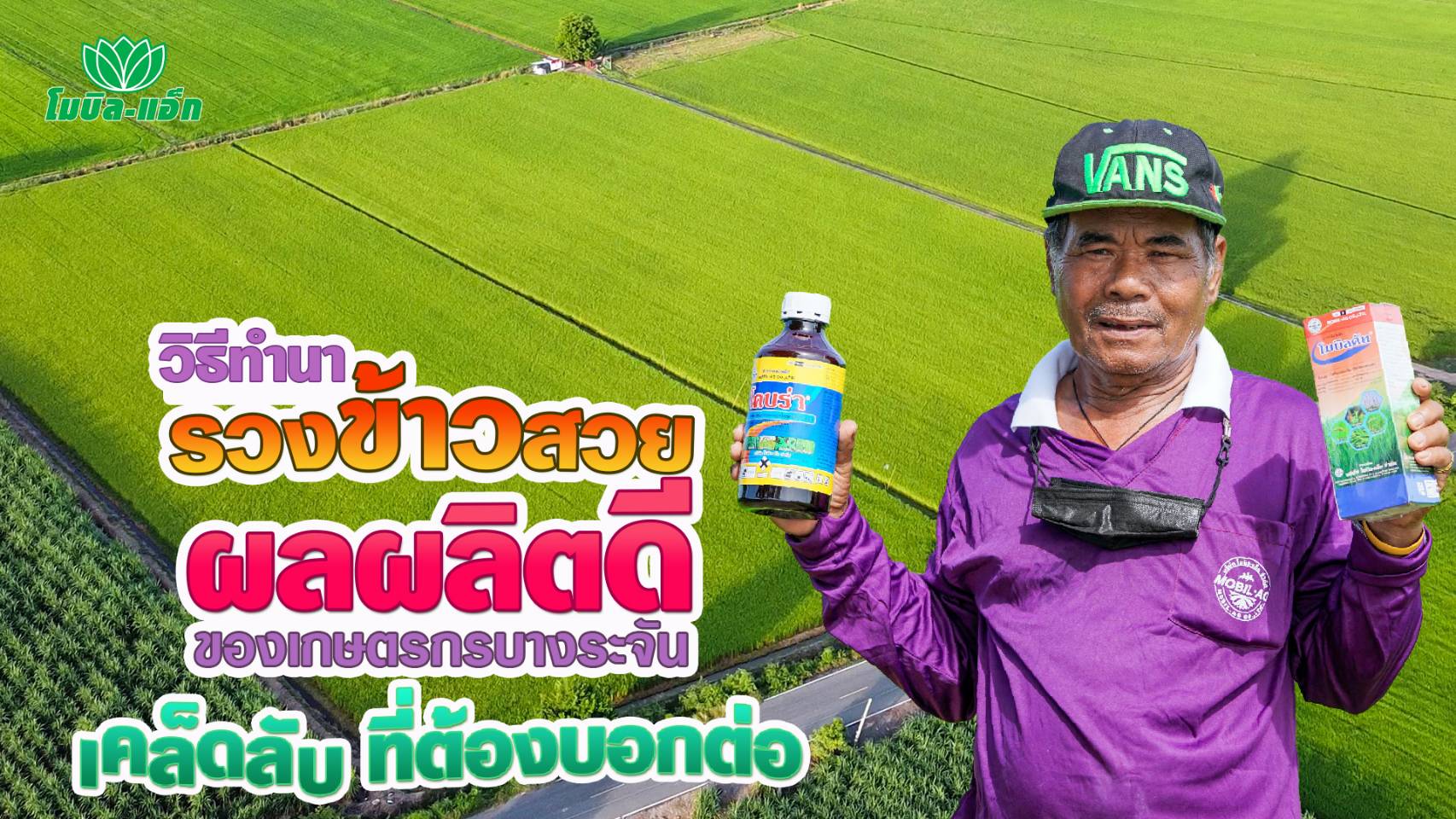 เทคนิคปลูกข้าวให้อวบเต็มเมล็ด ไร้ปัญหาหญ้า โรคข้าว คุณมารี เขียวจ้อย จ. สิงห์บุรี